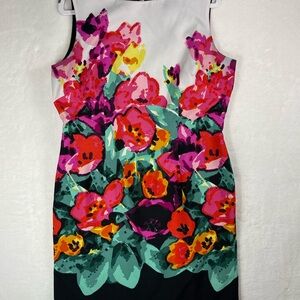 Adrianna Papell Multicolor Floral Mini Dress